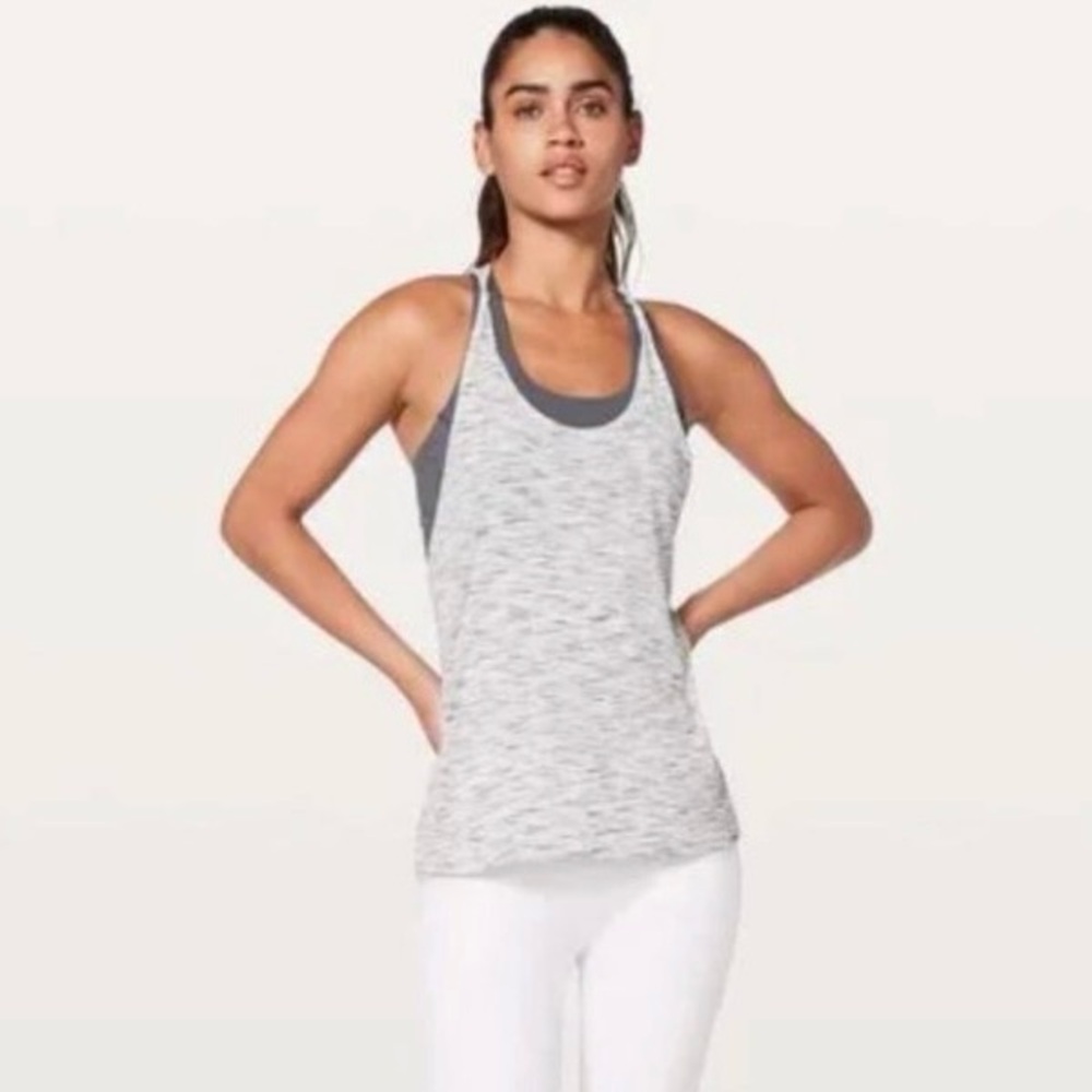 Lululemon Athletica Twist and Toil Racerback Tank with Sports Bra
